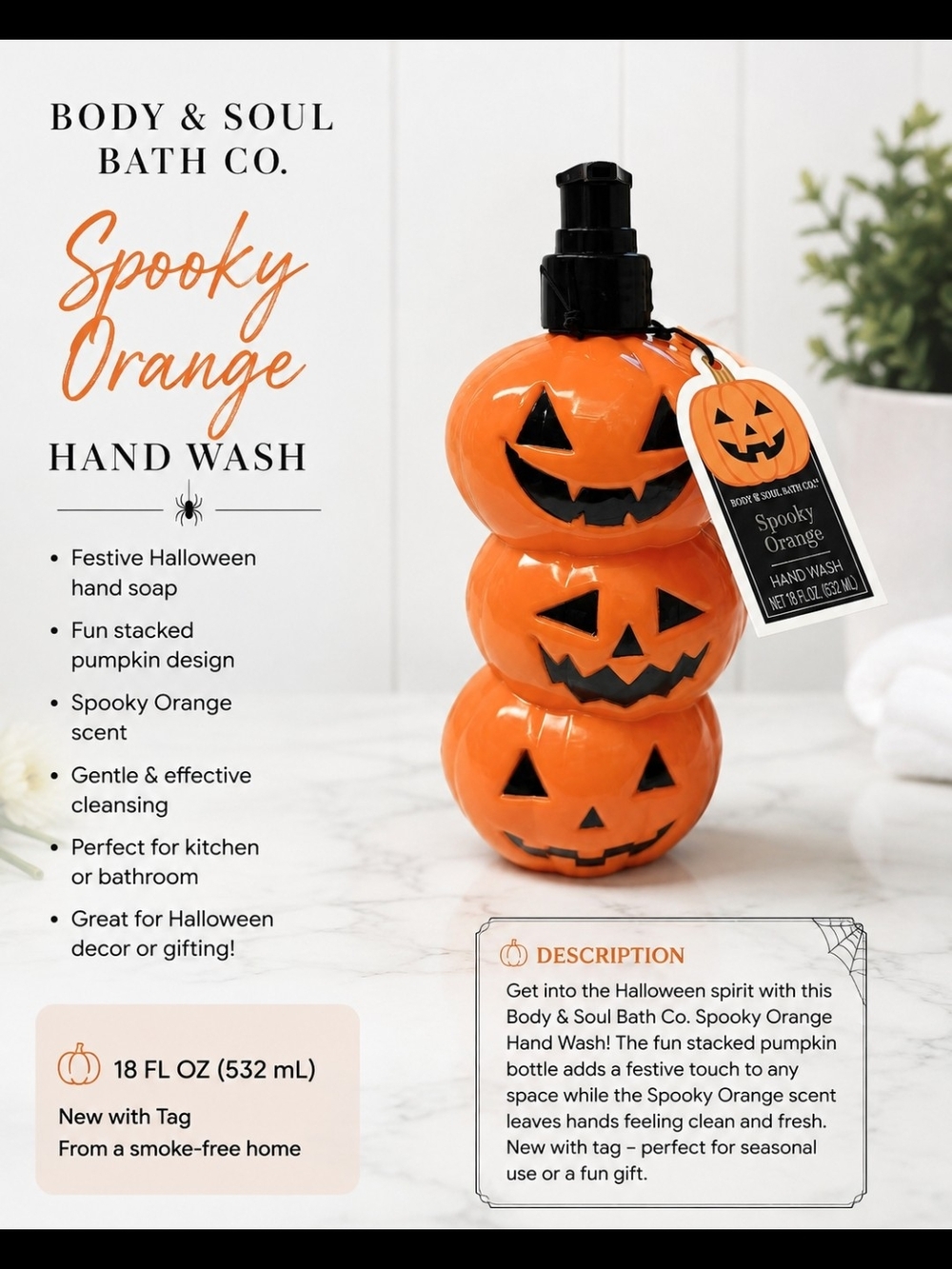 PUMPKIN TRIO - Spooky Orange Hand Wash